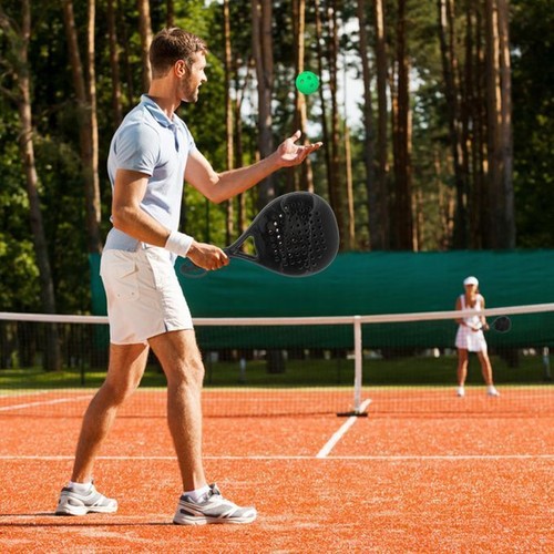 Ultra Racket Padel Bats Set Carbon Fiber Racquet Beach Tennis Within Free 3 Ball - Picture 17 of 45