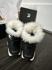 EUC Sorel Kids Girl Waterproof Winter Whitney Boots Black Faux Fur Size 8 Rare — photo 4
