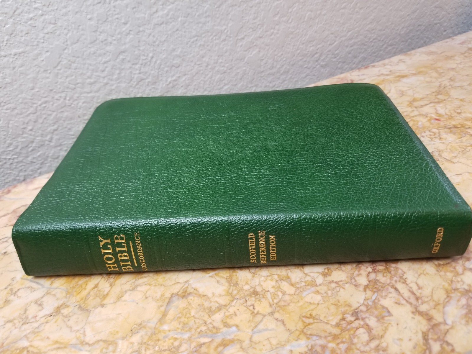Oxford KJV New Scofield Reference Bible Green Genuine Cowhide Leather