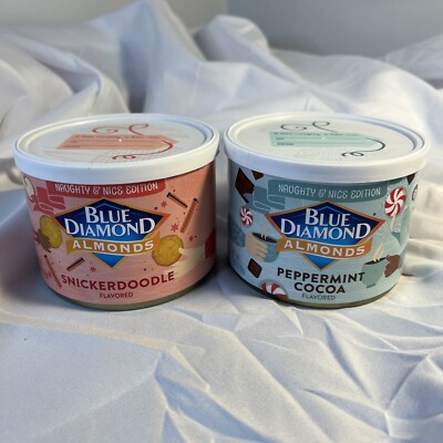Blue Diamond Limited Edition Flavored Almonds Snickerdoodle Peppermint  Cocoa