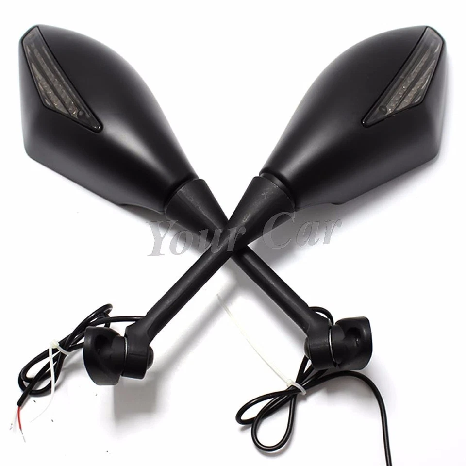 Светодиодные зеркала указателя поворота для мотоцикла HONDA CBR600RR 1000RR 500R SUZUKI GSXR США - Изображение 2 из 4