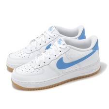 Nike Air Force 1 GS AF1 White Light Blue Gum Kids Youth Women Casual FV5948-115