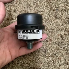 SOLBERG FS-05-025 AIR INTAKE FILTER SILENCER MUFFLER COMPRESSOR 1/4"NPT USA MADE