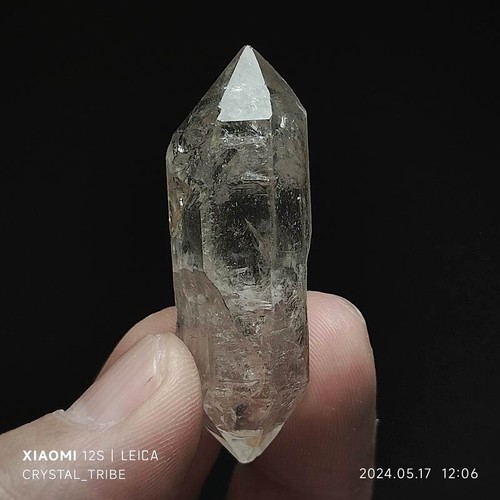 18g Natural Clear Skeletal Crystal Quartz Double Terminating Healing 4572 - Picture 14 of 18