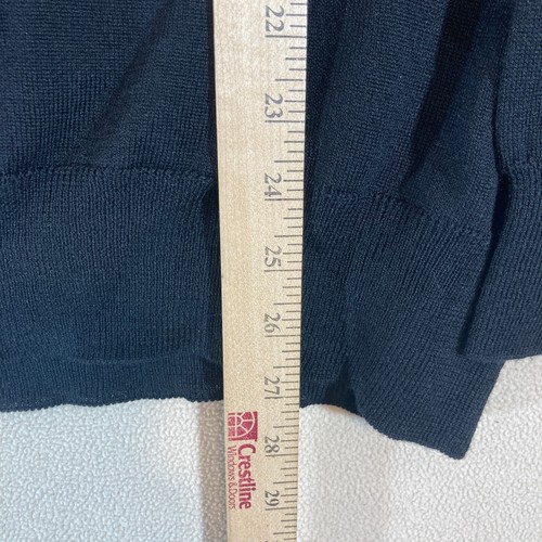 PGA Tour Sweater Men's Large Black Lightweight Soft Merino Wool Collared - Picture 5 of 8