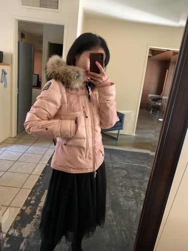 Parajumpers powder pink puffer down 
