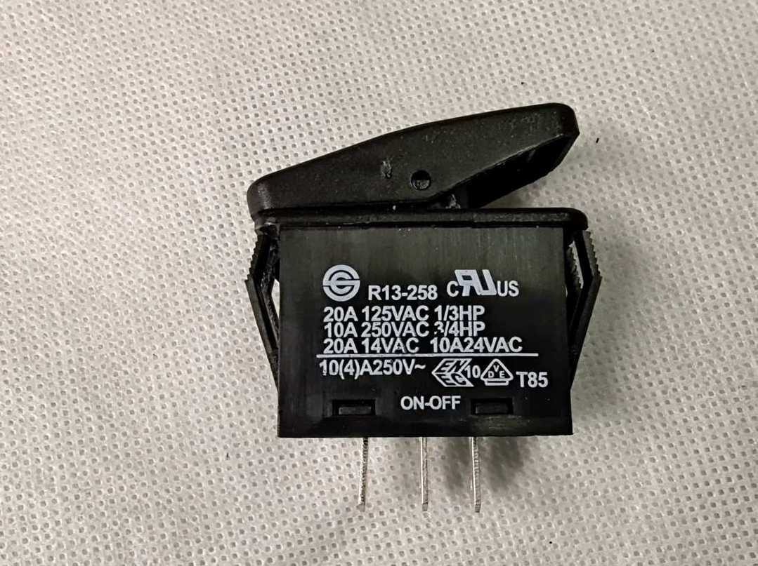 QTY:1PC SCI R13-258 10V 250V 3feet ON-OFF Red Lighted Switch
