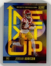 2023 PANINI SCORE NEXT UP RC JORDAN ADDISON #NU-8 USC/MN VIKINGS SSP