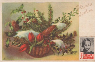 FLOWERS Vintage Ansichtskarte Postkarte CPA #PKE673.D