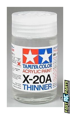 Tamiya RC Boats Acrylic/Poly Paint Thinner X-20A 46ml TAM81030