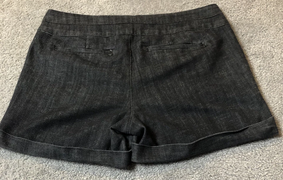 Шорты женские Maurices Chino размер 11/12 черные с высоким подъемом карманы готические спортивные - Изображение 2 из 4