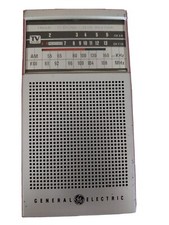Vintage General Electric Radio FM/AM TV Sound, 24HR. Weather 7-2934 A- Works