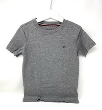Image of Tommy Hilfiger | Grey Cotton Short Sleeve T-shirt | 4-5 years