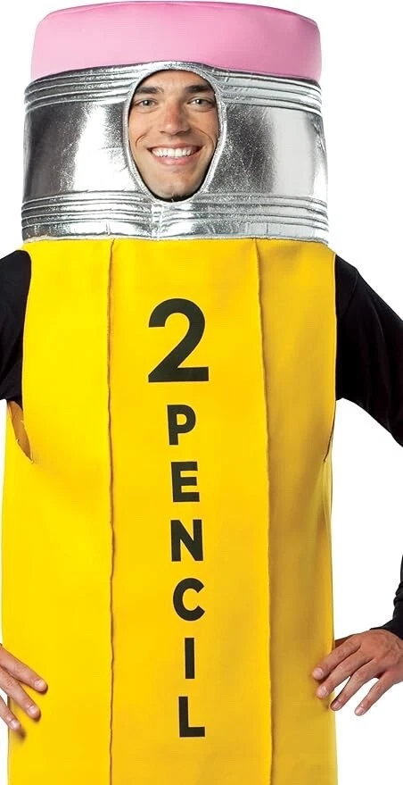 Lápiz Nº 2 Adulto Amarillo Disfraz Halloween Rasta Imposta Foto 2 de 3