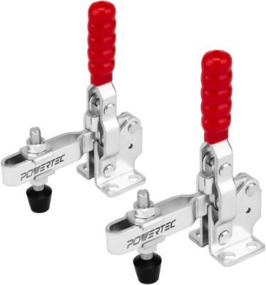 POWERTEC 2PK Toggle Clamp, 500 Lbs Holding Capacity, 12130 Quick Release Vertica