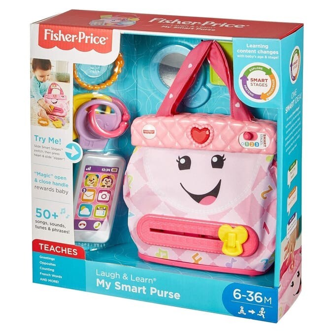 Fisher-Price Laugh Learn My Smart Purse Baby Toddler Activity