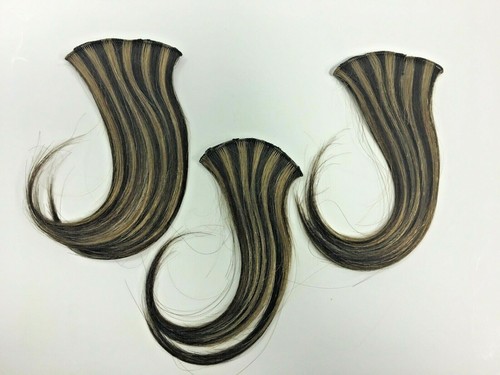 Hair Extension Weft 100% Human Hair 3pcs 6" Balmain DoubleHair - Picture 2 of 8