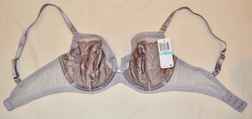 Wacoal Luxe Liaison Underwire Bra 55121 Unlined Sheer Grey Size 34 C NWT - Picture 10 of 10