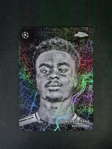 2024-25 Topps Chrome UEFA Bukayo Saka Munich At Night SSP