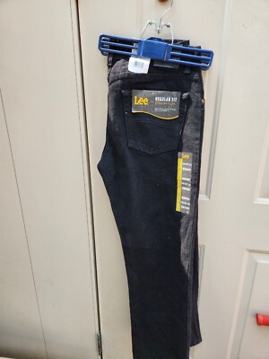 Lee Men's Regular Fit Straight Leg Jeans - Double Black 2008908