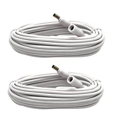 DC Power Extension Cable 12V CCTV Security Camera Cord 5.5mm x 2.1mm Connecto...