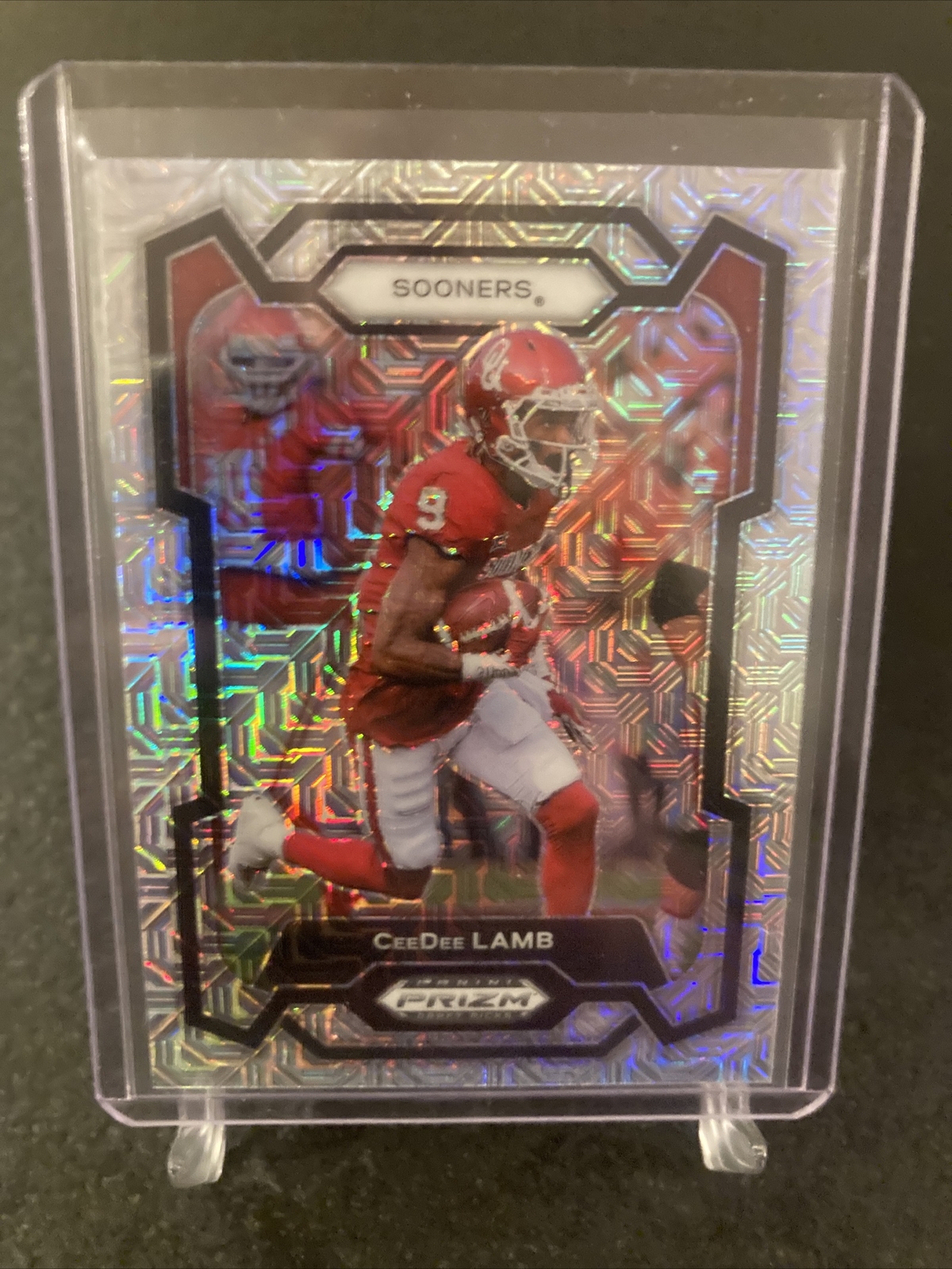 CeeDee Lamb Sooners 2024 Prizm Draft #30 MOJO PRIZM 15/25