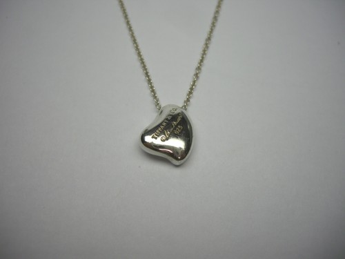 TIFFANY & CO ELSA PERETTI FULL HEART PENDANT NECKLACE STERLING SILVER 925 SMALL - Picture 8 of 12