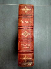 Punch volumes LXV to LXVIII - July 1873 to June 1875 - Rare vintage bound book