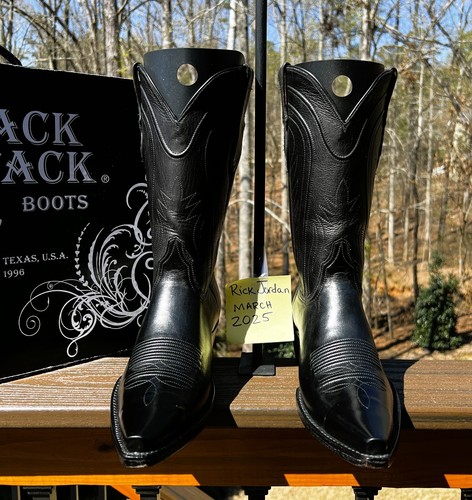 Black Jack Ranch Hands Snip-Toe Cowboy Boots in Men's Size 8.5D