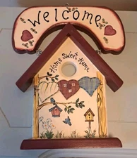 Welcome Home Sweet Home Sign Country Charm Homestead Homespun 