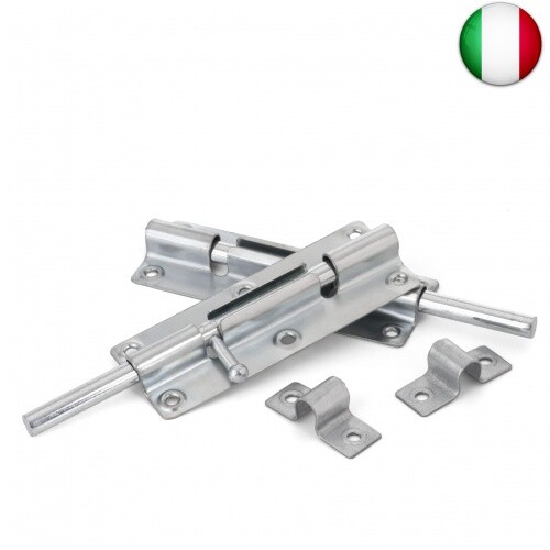 Set di 2 Chiavistelli per Porte - Catenaccio Porta 38x100 mm - Viti Incluse – C