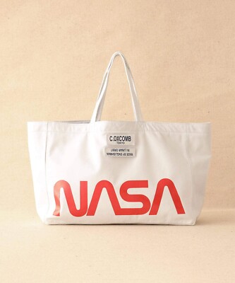 (ASK availability First) BEAMS NASA Leather Big Tote Bag new