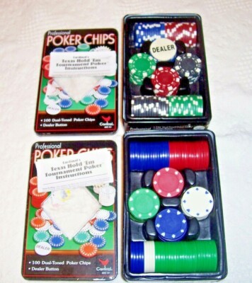 (519)   2 Boxes Cardinal Professional Poker Chips