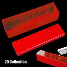 Collection Storage Box Plastic Case for 20 Certified PCGS NGC Slabs Coin Holders