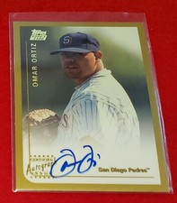 OMAR ORTIZ - 1999 Topps Traded Autograph #T72 SAN DIEGO PADRES ROOKIE Card