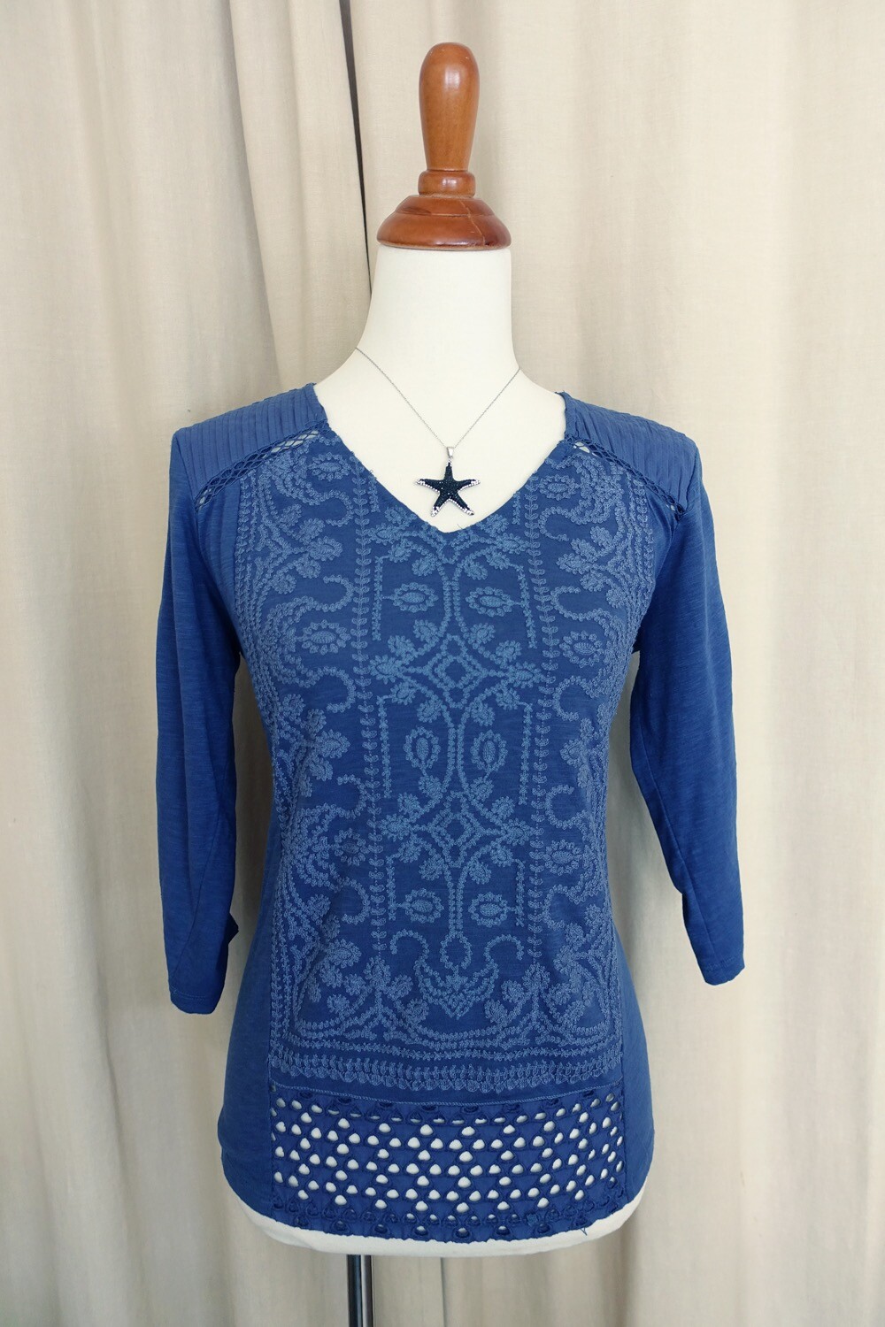 macys embroidered tops