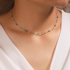 Free Shipping Colorful Bead Necklace for Women Neck Chains Boho Choker Necklace