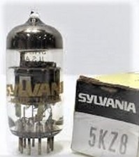5KZ8 TUBE SYLVANIA NIB TESTED  BOXED VINTAGE COMMERCIAL SURPLUS