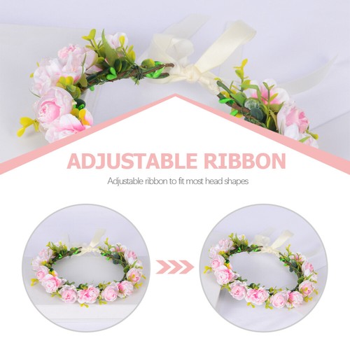 Wedding Wreath Headbands for Women Bridal Hair Headpiece Flower - 第 6/12 張圖片