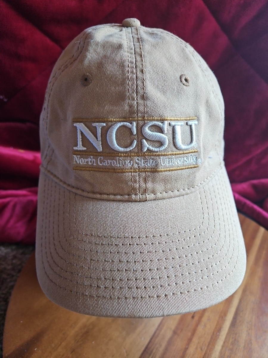 VTG NCSU North Carolina Wolfpack Tri-Bar Strapback Hat Baseball
