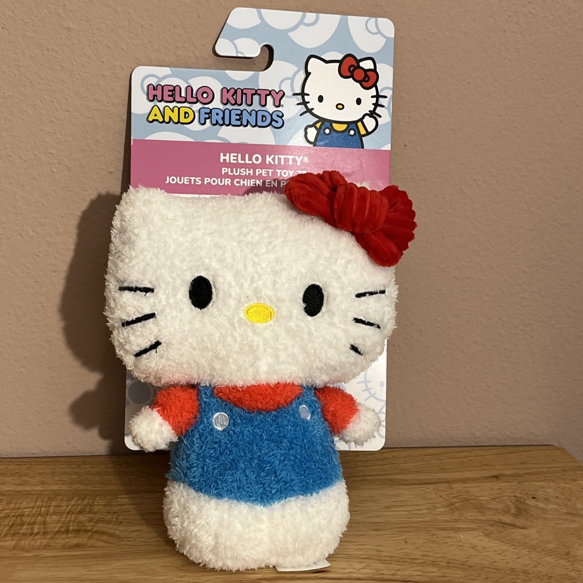 Sanrio Hello Kitty 7点 おまけ付き Sanrio Hello Kitty 7” Plush Pet Dog Toy Squeak and Crinkle