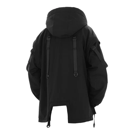 Niepce Men's Movement Winter Parka Japanese Streetwear Coat with Hood image 2