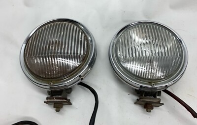 Hella Chrome fog lights fog lamp VW Kafer bus Porsche 911 Mercedes pagoda