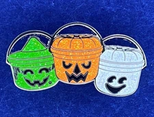 McDonald's Halloween Buckets Pin Glitter Glow In The Dark Nostalgic
