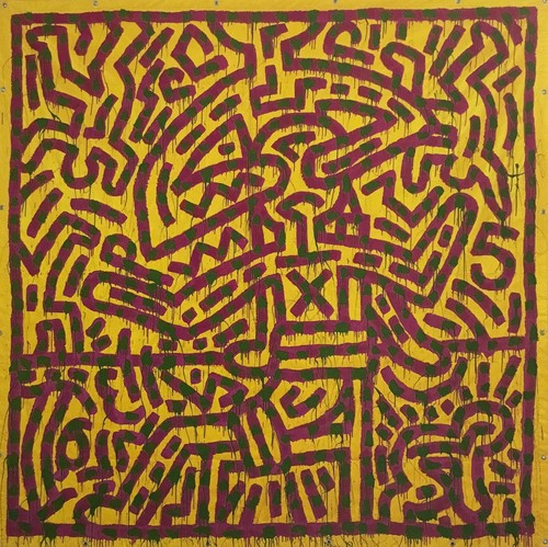 Keith Haring Ohne Titel III individuell gerahmter Druck - Bild 2 von 2