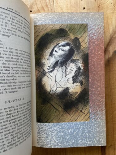 Antique 1942 Jane Eyre by Charlotte Bronte SPECIAL LITHOGRAPH EDITION Beautiful - Picture 3 of 12