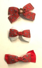 Handmade Hair Bows - Sports - Baseball - Barrettes