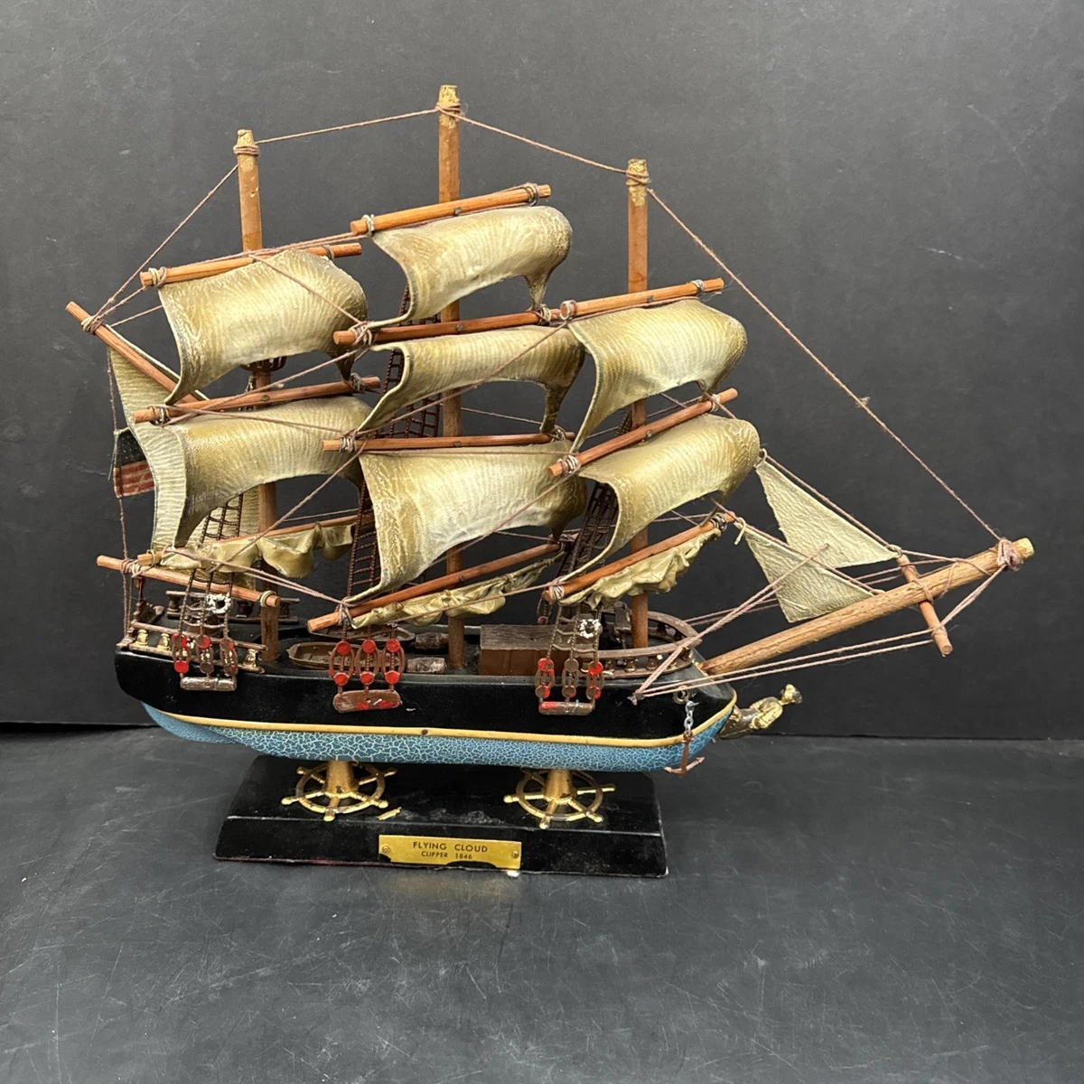 仿古木制帆船模型船| eBay