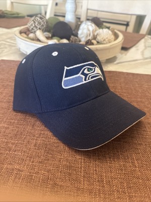 Seattle Seahawks Hat Cap Football NFL Classic Blue Vintage Retro Decky NEW NWOT
