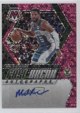 2023 Panini Mosaic Fast Break Pink Prizm 11/15 Malik Beasley #FB-BEA Auto 14dq